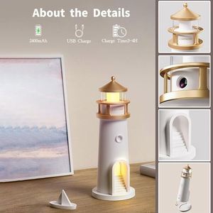 Modern LED Night <b>Light</b> Speaker Projection Touch Control Battery Operated Warm White Dimmable ABS Kids Bedroom Living Room Home - Product Image 6