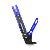 Nouveau support latéral réglable en alliage d'aluminium pour moto, support de pied CNC électrique pour moto de rue modifiée