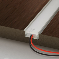 Luz Led de perfil de aluminio de alta calidad, 6063-T5 27x11mm, perfil de aluminio para Luz lineal Led