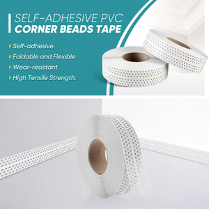 Bande de protection d'angle en <span class=keywords><strong>PVC</strong></span> autocollante résistante aux chocs pour cloisons sèches - Product Image 1