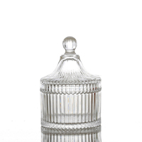 Nouveau design de luxe, pot en verre de 250 ml en forme de yourte, écologique, en stock, support de bougie aromatique unique, bougie aromatique pour la maison