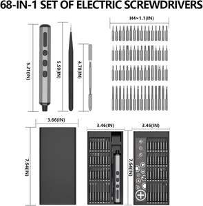 Destornillador Eléctrico Mini Multifunción DIY en Promoción, 75 en 1, Magnético, con Carga de Iones de Litio, Motor sin Escobillas, 350 mAh, Juego de Destornilladores - Product Image 5