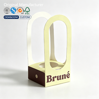 Boîte porte-gobelets en carton recyclable et pliable, impression personnalisée, qualité alimentaire, impression UV, OEM/ODM, logo personnalisé