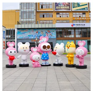 Wholesale sales of large animal FRP sculpture creative outdoor cartoon arts and crafts resin large sculpture