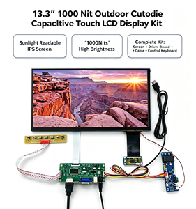 Display LCD per Esterni 1000Nit 13.3 Pollici 1920X1080 Pannello LCD ad Alta Luminosità Display Touchscreen Capacitivo con Scheda H/D VGA - Product Image 3