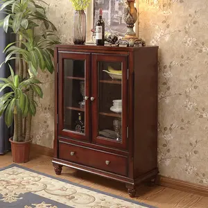 Good Quality Wooden Side Console Table Storage Cabinet 2 Doors Dining Side Cabinet Cupboard For Living Room