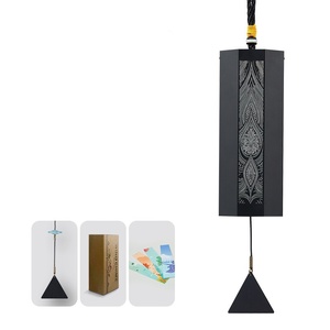 Calming Melody Wind <b>Chime</b> Bamboo Metal Wind <b>Bell</b> Meditation Sound Healing Yoga Spa Hanging Wall Window Decoration - Product Image 1