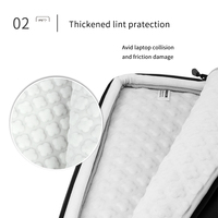 Sacs de bureau en polyester imperméables personnalisés de 14 à 16 pouces pour Macbook Air/Pro, étui portable pour ordinateur, sac pour ordinateur portable léger avec poignée
