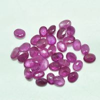 Rubis naturel 7*5mm taille ovale rouge moyen certifié par un tiers Forever Star Fracture Filled 4.5ct Chine Guatemala