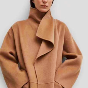 2022 Tùy Chỉnh Len Ladies Chia Side Áo Khoác Mùa Đông Trench Coat Cho Phụ Nữ - Product Image 2