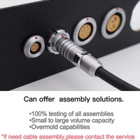 Conector Circular Push-Pull Compatible con Fischer Ultimate UP01, Enchufe UR01, Serie 07, Código 1U, Tipo M/F, 2/3/4/5/7/9 Pines