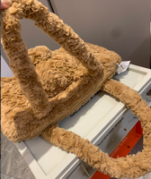 Sac fourre-tout Ours de Barcelone, Sac à dos en coton mignon pour enfants avec poupée en peluche super douce, Article très tendance et adorable