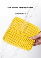 Tapis de léchage pour chiens et chats, anti-glouton, en silicone de qualité alimentaire, écologique, durable, avec ventouse, anti-étouffement, grattoir, portable pour les voyages