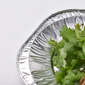 En relief four cuisson grand jetable plateaux de service ovale en aluminium feuille conteneur restauration poisson <span class=keywords><strong>barbecue</strong></span> plateau - Product Image 5