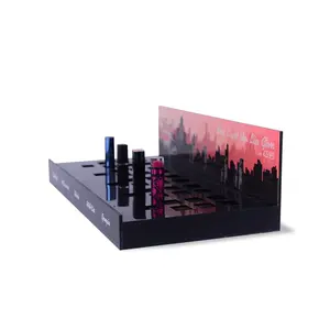 Stan pajangan lipstik kosmetik tampilan lip gloss akrilik atas konter kustom pabrik Tiongkok