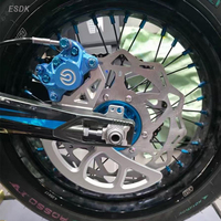 Adaptateur de frein à disque Surron Ultra Bee 84 mm avec protection de disque en aluminium 7075-T6 pour disque de frein arrière de 270 mm pour moto électrique