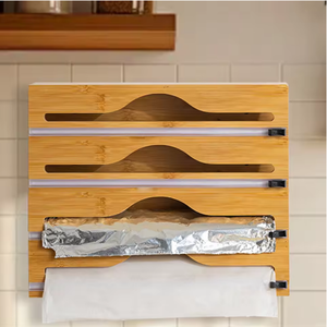 Cortador de Papel Film Adhesivo para Montar en la Pared, Cortador de Rollos de Papel para Envolver, Organizador de Papel de Aluminio y Papel para Envolver - Product Image 1