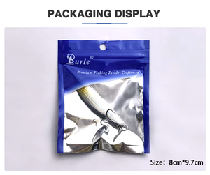SWORDFISH LB037 8cm 40g <span class=keywords><strong>Esca</strong></span> Artificiale Metallica Topwater <span class=keywords><strong>per</strong></span> Pesca in Acqua Salata, Ghiaccio e Lago con Amo a Piuma - Product Image 3