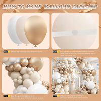 Kit de guirlande de ballons nude beige doré, ballons en latex mat, décoration de fête bohème, mariage, douche nuptiale, fiançailles