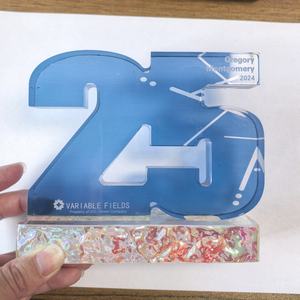 Personalización de Logotipo de la Marca ADEL, Diseño Personalizado, Letrero Numérico, Grabado con Arenado, Cristal, Acrílico, Tendencia de Moda, Recuerdo - Product Image 6