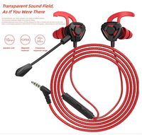 Headset Gaming Stereo Studio Berkabel di Dalam Telinga, Headphone Anak, Earphone Jack 3.5mm