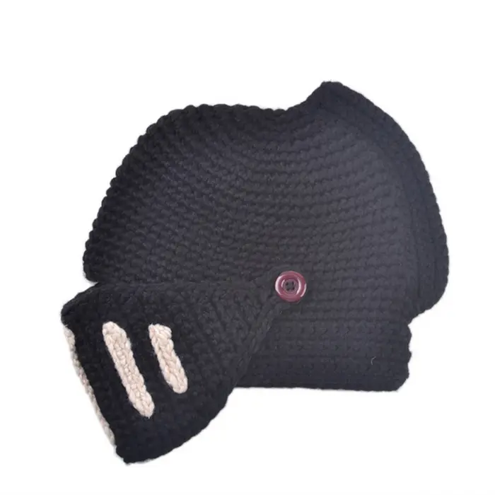 Creativo realizzati a mano di lana lavorato a maglia maschera Cavaliere Romano cappello