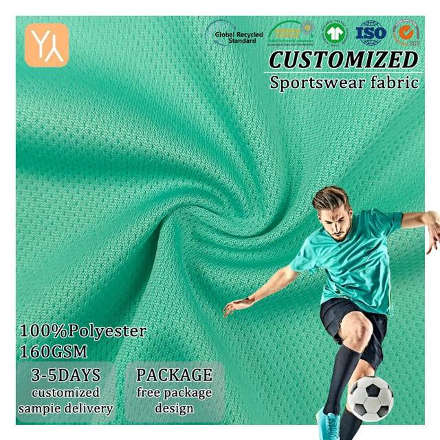 Factory Direct Sales 100 Polyester Breathable Sweat Absorption Pinhole Bird Eye Fabric Sportswear Fabric