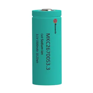 Henan Maxwell 26700 3.1V 3300Mah 3000Mah baterai Sodium Ion sel 5C 3,3 ah 26700 baterai isi ulang untuk sepeda listrik