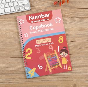 Personnalisé vente en gros 4 pièces/ensemble enfants dessin magique pratique écriture coulé anglais <span class=keywords><strong>Montessori</strong></span> réutilisable <span class=keywords><strong>livre</strong></span> magique pour les enfants - Product Image 6