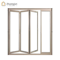 Porte en verre à ouverture latérale en alliage d'aluminium moderne, isolation thermique, protection de l'environnement, pour entrepôt et buanderie, utilisation intérieure