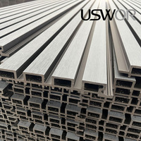 Panneaux muraux en WPC PE co-extrudé pour clôture de jardin et écran extérieur, design moderne à lattes verticales