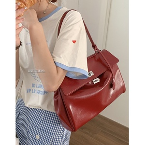 Sac à main de mariée haut de gamme pour femme, grande capacité, doublure polyester, fermeture éclair, bandoulière, poignée unique - Product Image 2