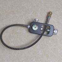 Vente en gros AISUKY 1,0 L Aluminium portable pour réservoir Mini bouteille d'oxygène pour la plongée Valve et adaptateur 8 mm 40MPA