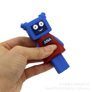 Muñeco Robot de Espuma PU de Alta Elasticidad, Juguete Antiestrés, Decoración de Dibujos Animados, Regalo para Niños de 5 a 7 Años, Unisex - Product Image 4