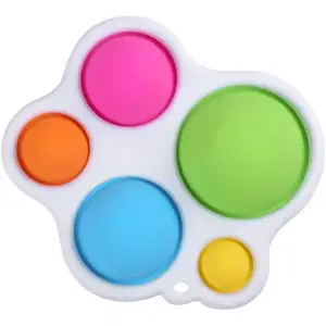 5 bubbles Pop Flipping Board Early Educational Fidget itting Toys Simple Dimple for Kids
