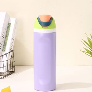 16oz 19oz 24oz 32oz Sport Water Bottle With Flip Top Lids 304 Stainless Steel Double Wall Insulated Travel Cups Vacuum Flask - Product Image 3