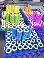 Étiquettes thermiques 2x1 2x2 2x3 2x4 pouces, couleur semi-brillante, autocollant chromo artistique en rouleau pour l'étiquetage des codes-barres et des produits