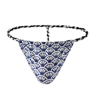 Vente en gros de sous-vêtements sexy pour hommes, caleçons tanga style sumo avec ceinture tressée et imprimé <span class=keywords><strong>japonais</strong></span>, tangas T-back, sous-vêtements gay - Product Image 5