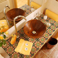 Carreaux muraux en céramique de style européen, petits motifs floraux, 100x100mm, pour balcon, cuisine, salle de bain, mur de fond, escalier