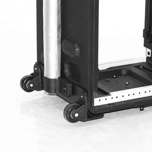 Estuche Rígido de Plástico de Seguridad de 2U 3U 4U 6U para <span class=keywords><strong>Shure</strong></span> Ulx4D, Estuche de <span class=keywords><strong>Rack</strong></span> de Amplificador Ata Negro Resistente a Impactos con Dos Puertas - Product Image 3