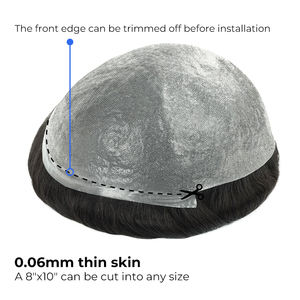 HS1-V Newtimeshair Super Dunne Huid Menselijk Haar Toupet Voor Mannen Voorraad Haar Vervanging Systemen Man - Product Image 3