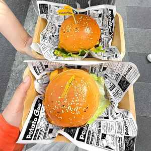 Custom Greaseproof Food-grade Hamburger Deli Packaging <b>Grease</b> Proof Bake Wrapping <b>Paper</b> PE Coated Greaseproof <b>Paper</b> - Product Image 4