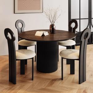 <span class=keywords><strong>Tavolo</strong></span> da Pranzo Rotondo Moderno e Semplice per 4 <span class=keywords><strong>6</strong></span> 8 10 12 Persone Set <span class=keywords><strong>Tavolo</strong></span> e Sedie in Legno - Product Image 6