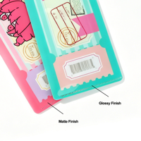 Porte-billets lenticulaire en PVC personnalisé, motif dessin animé anime, pour la remise des diplômes, Halloween et Noël