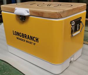 Nevera Portátil <span class=keywords><strong>de</strong></span> 54QT con Tapa <span class=keywords><strong>de</strong></span> Madera, Enfriador con Tapa <span class=keywords><strong>de</strong></span> Madera, Cubitera, Nevera para Vino, Éxito <span class=keywords><strong>de</strong></span> Ventas en <span class=keywords><strong>Amazon</strong></span> - Product Image 2