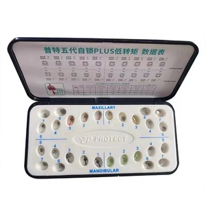 YP PT 5 <span class=keywords><strong>Plus</strong></span> <span class=keywords><strong>Dental</strong></span> MIM parentesi ortodontiche dentali per denti <span class=keywords><strong>U</strong></span>/L 7-7 MBT 022 slot staffa autolegante - Product Image 2