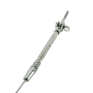 Poteau de balustrade en aluminium avec attaches de <span class=keywords><strong>garde</strong></span>-<span class=keywords><strong>corps</strong></span> en fil d'acier inoxydable pour terrasse extérieure pour villa Installation facile de bricolage - Product Image 4