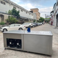 Machine à glace en blocs automatique 1 tonne par jour, machine à glaçons de 10 kg, en acier inoxydable industriel, 220V/380V, avec système de stockage central de 80 kg