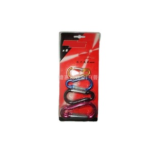 Aluminum Alloy Carabiner Set 6 7 8 9 Mm For Climbing Tactical Outdoor Use Blister Pack 8 Pieces - Product Image 1