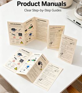 Manuales de Usuario Plegables Personalizados de PVC de Alta Calidad (Hoja de Instrucciones), Folletos con Diseño y Marca Personalizables - Product Image 3